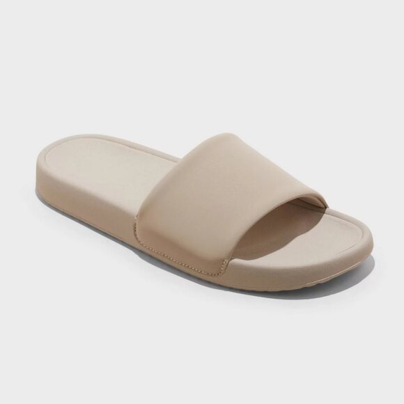 Women's Makenna Slide Sandals - All In Motion Taupe 9 - Picture 1 of 12